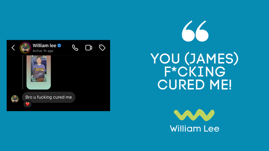 YOU (JAMES) CURED ME!