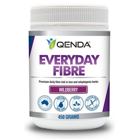 Qenda Everyday Fibre Wildberry 450g - Daily Gut Health Support