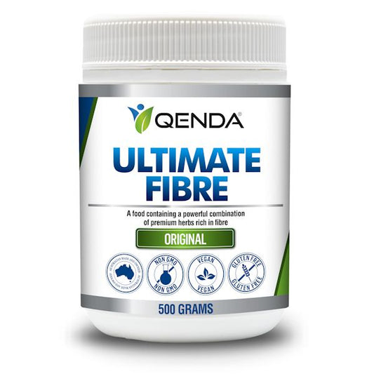 7 Tubs of Qenda Ultimate Fibre Original, Wildberry or Chocolate - Daily Gut Health Support