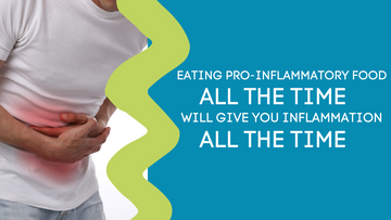 EATING PRO-INFLAMMATORY FOOD ALL THE TIME, WILL GIVE YOU INFLAMMATION ALL THE TIME!